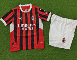 2024/25 AC Milan Home Player Version Kids Jersey 球员版童装