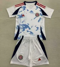 2024/25 Costa Rica Away White Kids Soccer Jersey