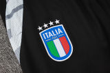 2025 Italy Black Sweater Tracksuit