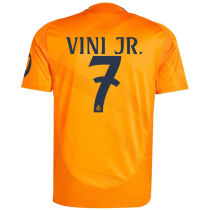 VINI JR． #7 RM Away Fans Jersey 2024/25 （UCL Font) ★★