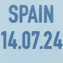 2024 UEFA EUROPEAN Final Font SPAIN 14.07.24 英格兰用 (You can buy it Or tell me to print it on the Jersey )