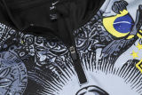 2025 Brazil Black Sweater Tracksuit