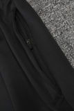 2025 Brazil Black Kids Sweater Tracksuit