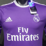 2016/17 RM Purple Away Retro Player Version Soccer Jersey 球员版