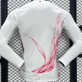 2024/25 Japan Away Y-3 White Player Version Long Sleeve Jersey