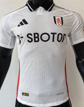 2024/25 Fulham Home White Player Version Soccer Jersey