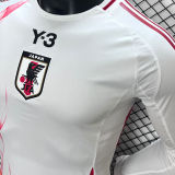 2024/25 Japan Away Y-3 White Player Version Long Sleeve Jersey
