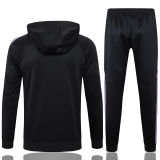 2025 Germany Black Hoody Zipper Jacket Tracksuit