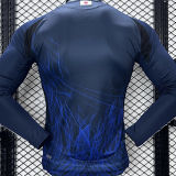 2024/25 Japan Home Y-3 Blue Player Version Long Sleeve Jersey