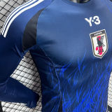 2024/25 Japan Home Y-3 Blue Player Version Long Sleeve Jersey