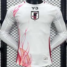 2024/25 Japan Away Y-3 White Player Version Long Sleeve Jersey