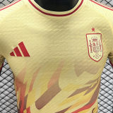 2024/25 Spain Special Edition Yellow Player Version Soccer Jersey