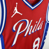 2025 76ers GEORGEG #8 Red NBA Jerseys 热压