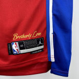 2025 76ers GEORGEG #8 Red NBA Jerseys 热压