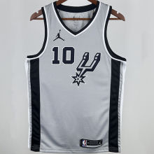 2021 Spurs DEROZAN #10 Grey NBA Jerseys