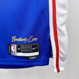 2025 76ers GEORGEG #8 Blue NBA Jerseys 热压