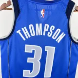 2025 Mavericks THOMPSON #31 Blue NBA Jerseys