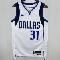 2025 Mavericks THOMPSON #31 White NBA Jerseys