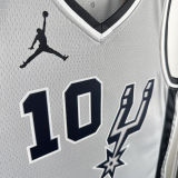 2021 Spurs DEROZAN #10 Grey NBA Jerseys