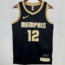 2025 Mavericks MORANT #12 Black Honor Edition NBA Jerseys