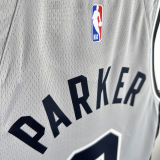 2021 Spurs PARKER #9 Grey NBA Jerseys