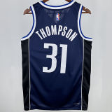2025 Mavericks THOMPSON #31 Sapphire Blue NBA Jerseys