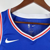 2025 76ers GEORGEG #8 Blue NBA Jerseys 热压