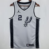 2021 Spurs LEONARD #2 Grey NBA Jerseys