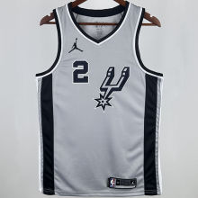 2021 Spurs LEONARD #2 Grey NBA Jerseys