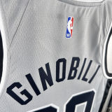 2021 Spurs GINOBILI #20 Grey NBA Jerseys