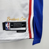 2025 76ers GEORGEG #8 White NBA Jerseys 热压