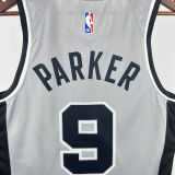 2021 Spurs PARKER #9 Grey NBA Jerseys