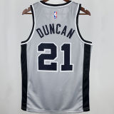 2021 Spurs DUNCAN #21 Grey NBA Jerseys
