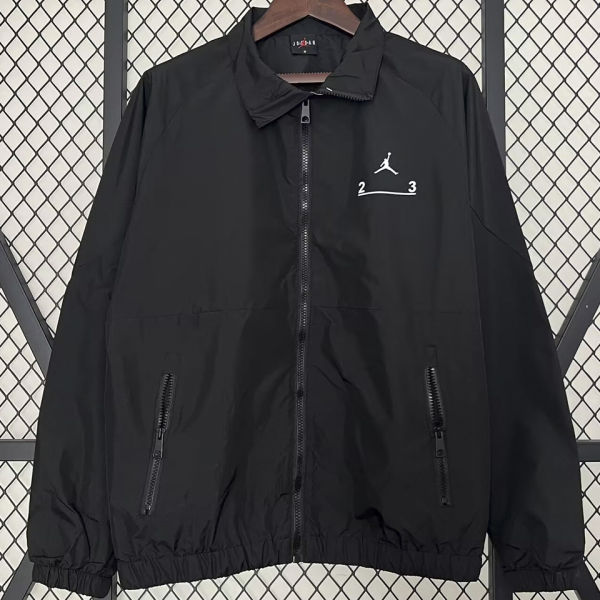 2025 Jordon Black Windbreaker