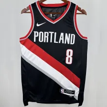 2023 Trail Blazerst AVDIJA #8 Black NBA Jerseys