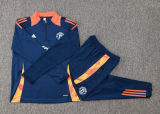 2025 M Utd Sapphire Blue Kids Sweater Tracksuit
