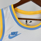 2025 Lakers TOSCANO #95 White Retro NBA Jerseys 热压