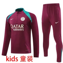 2025 PSG Wine Red Kids Sweater Tracksuit