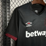 2024/25 West Ham Away Black Fans Soccer Jersey