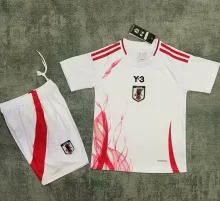 2024/25 Japan Away Y-3 White Kids Soccer Jersey