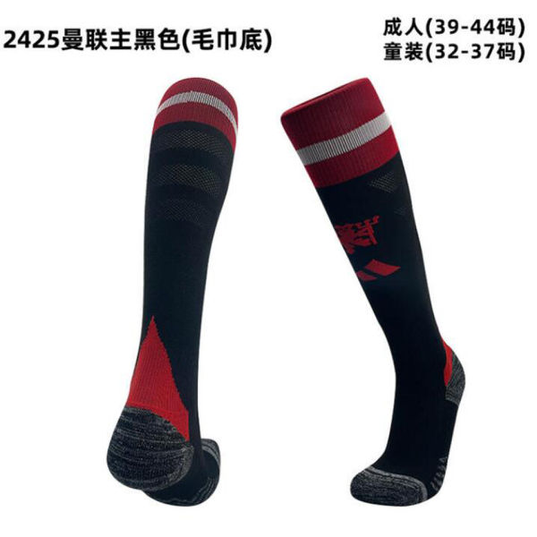 2024/25 M Utd Home Black Sock