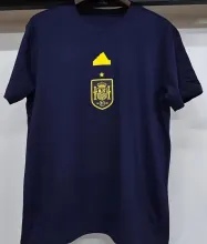 2024/25 Spain Dark Blue Cotton Shirt