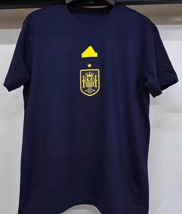 2024/25 Spain Dark Blue Cotton Shirt