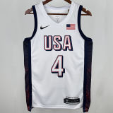 2025 Team USA CURRY #4 White NBA Jerseys