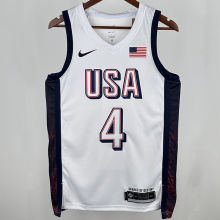 2025 Team USA CURRY #4 White NBA Jerseys