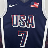 2025 Team USA DURANT #7 Sapphire Blue NBA Jerseys