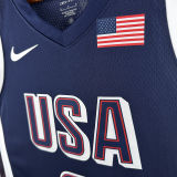 2025 Team USA BOOKER #15 Sapphire Blue NBA Jerseys