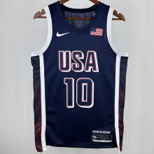 2025 Team USA TATUM #10 Sapphire Blue NBA Jerseys