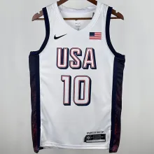 2025 Team USA TATUM #10 White NBA Jerseys