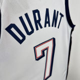 2025 Team USA DURANT #7 White NBA Jerseys